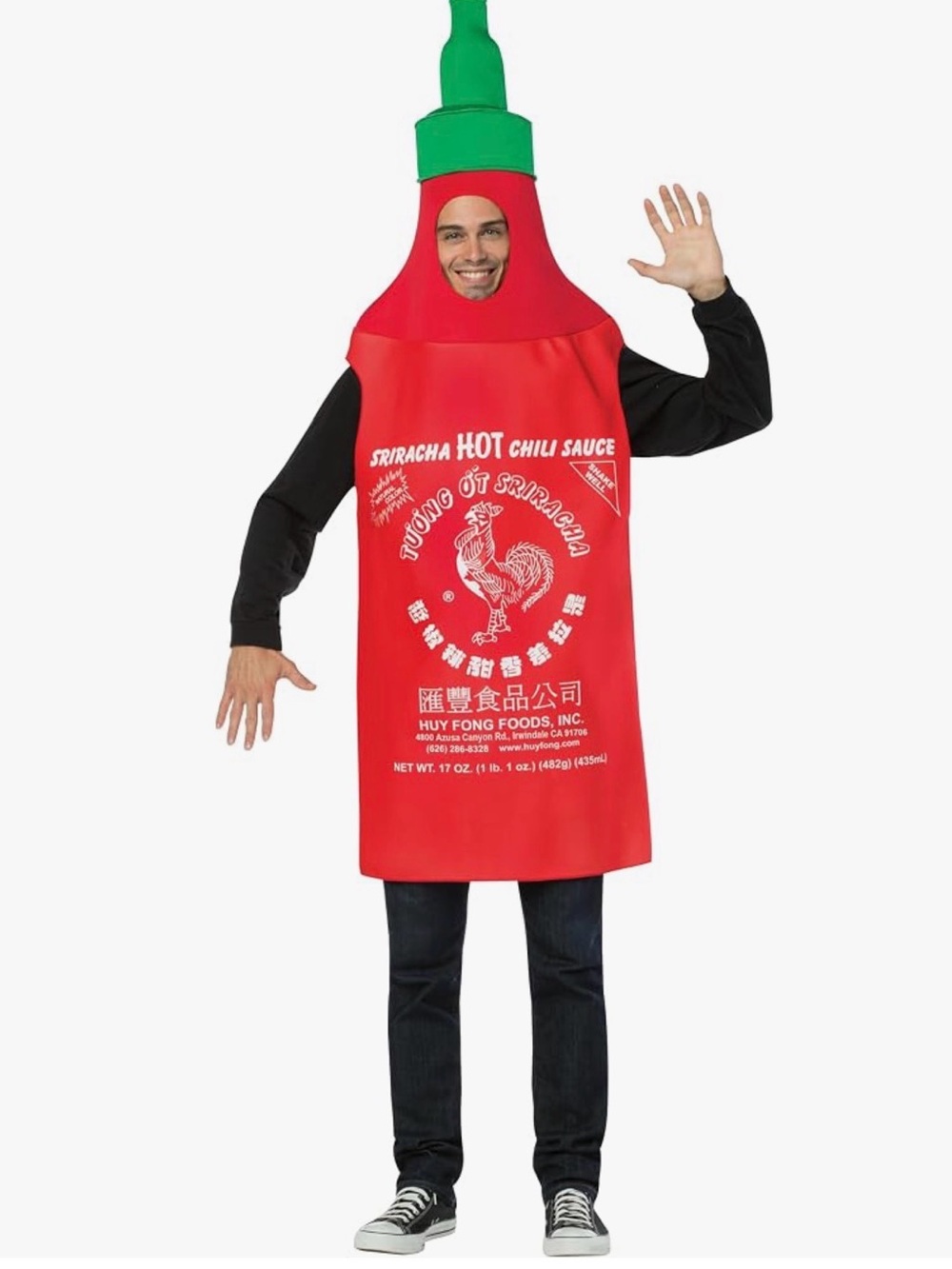 Sriracha Tunic Men costume, 25 1/2  x 60,